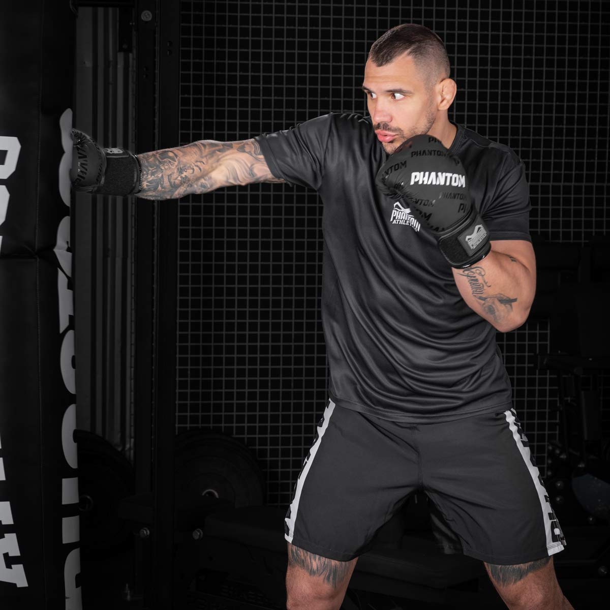 Phantom Athletics Boxhandschuhe Velcro - Schwarz/Weiß