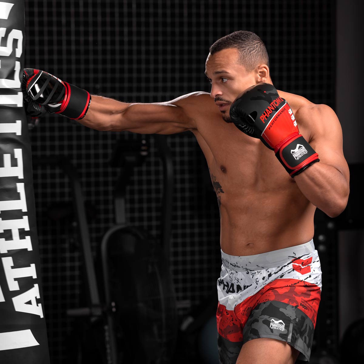 Phantom Athletics Boxhandschuhe Raider - Rot/Schwarz