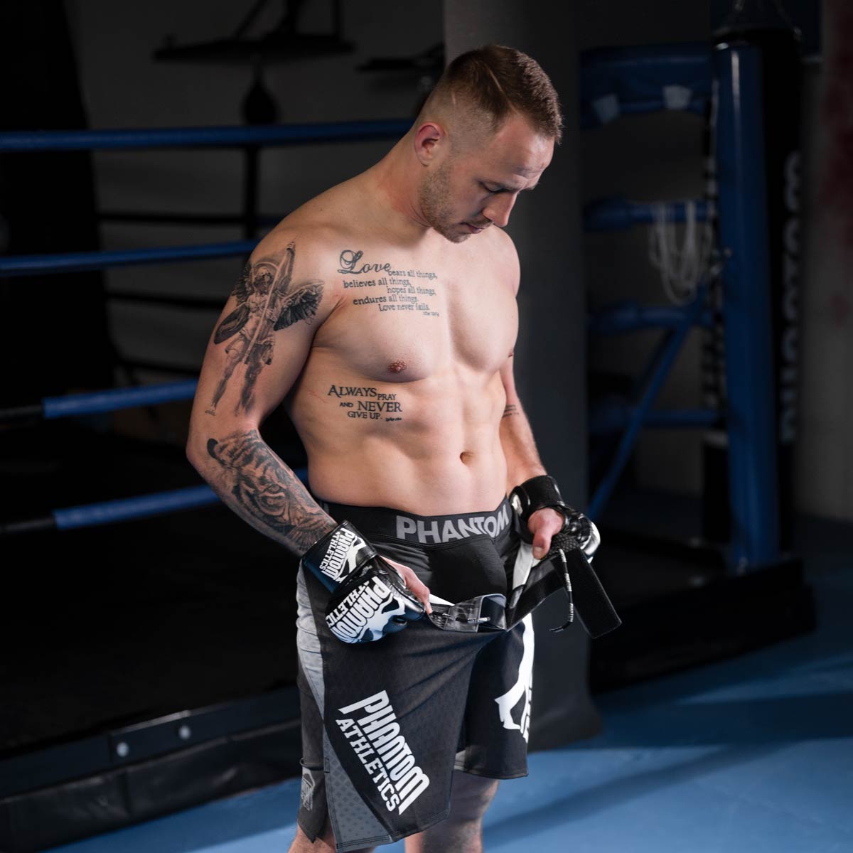 Phantom Athletics Kompressionsshorts Vector Tiefschutz mit Cup - Schwarz
