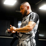 Phantom Athletics Rashguard Warfare Winter Camo - Weiß
