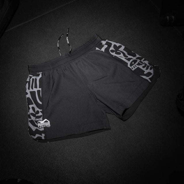 Phantom Athletics MMA Shorts Fusion-R Groundgame - Schwarz/Grau