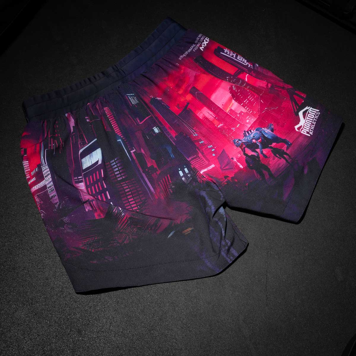 Phantom Athletics MMA Shorts FUSION-R - Lila/Blau