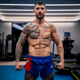 Phantom Athletics MMA Shorts Fusion-R Team Serbia - Rot/Weiß/Blau