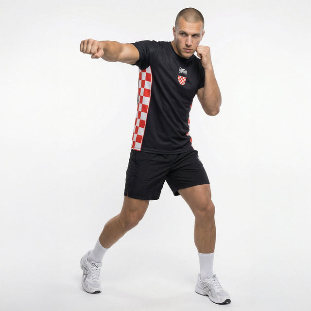 Phantom Athletics T-Shirt EVO+ Team Croatia - Schwarz