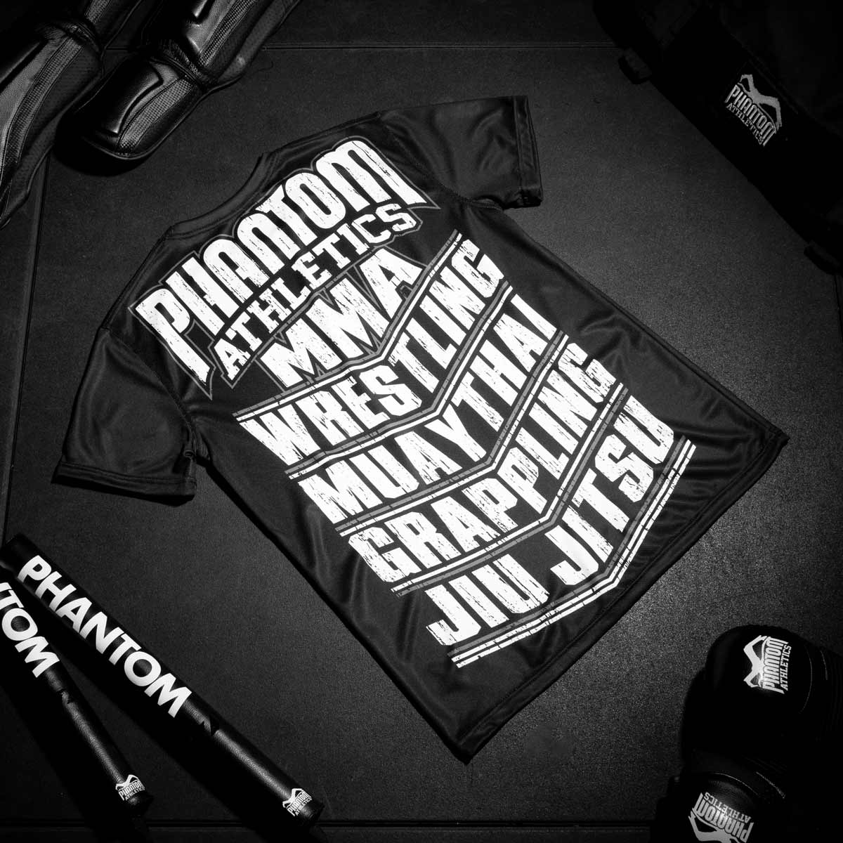 Phantom Athletics T-Shirt EVO MMA Sports - Schwarz