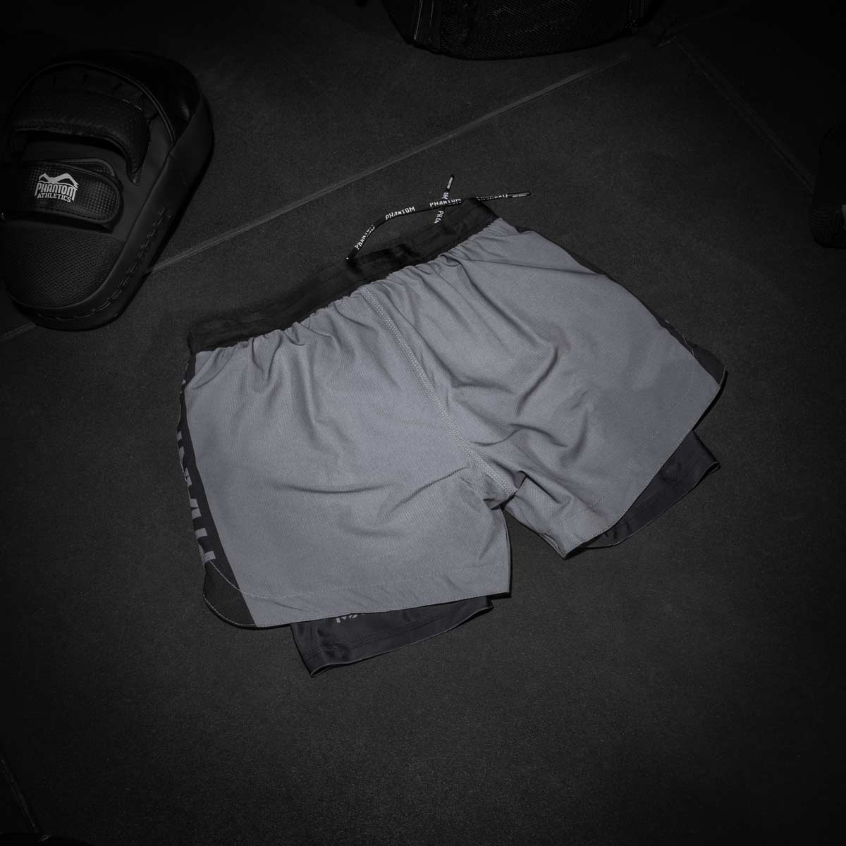 Phantom Athletics Kompressionsshorts Fusion 2in1 Apex - Grau