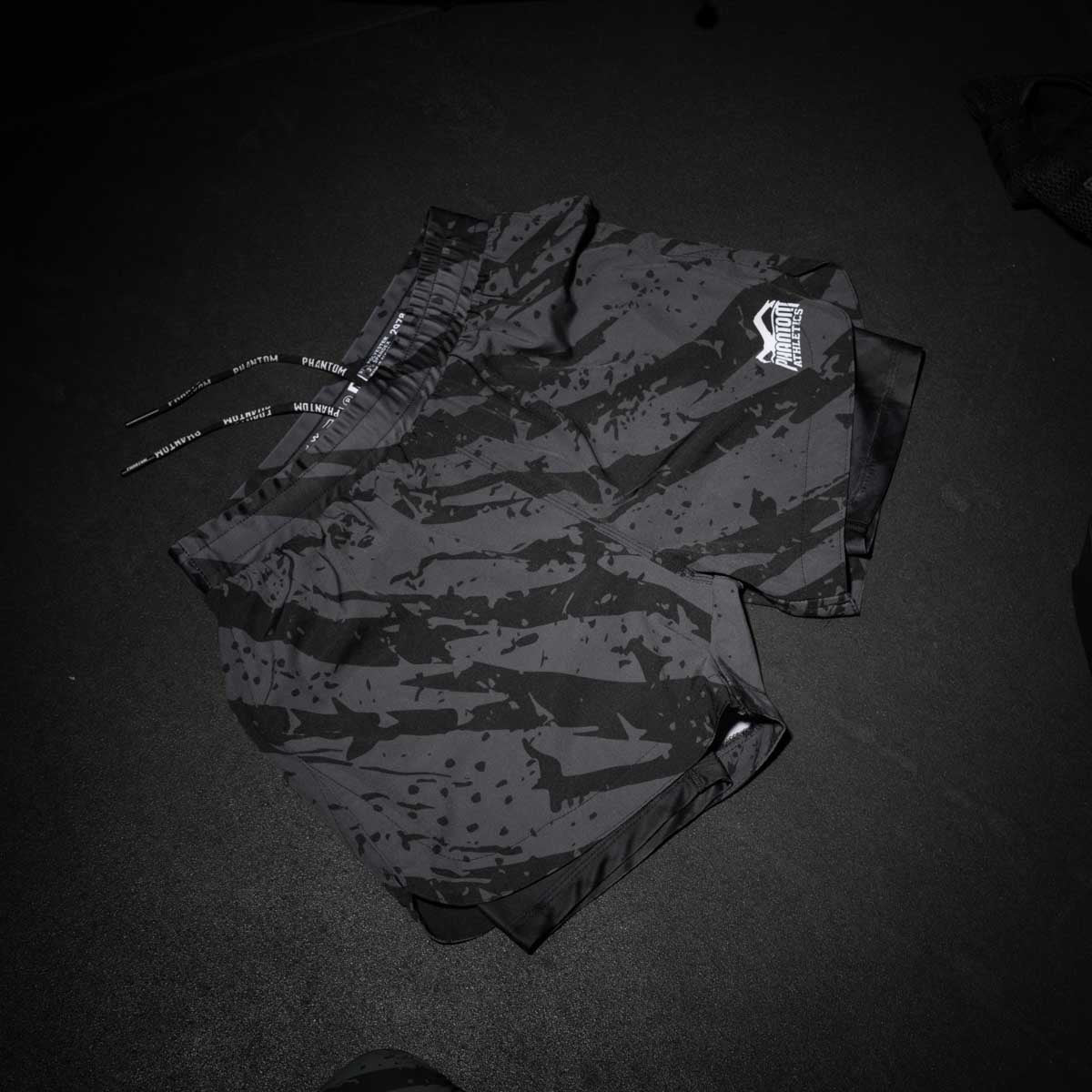 Phantom Athletics MMA Shorts Fusion 2in1 - Grau