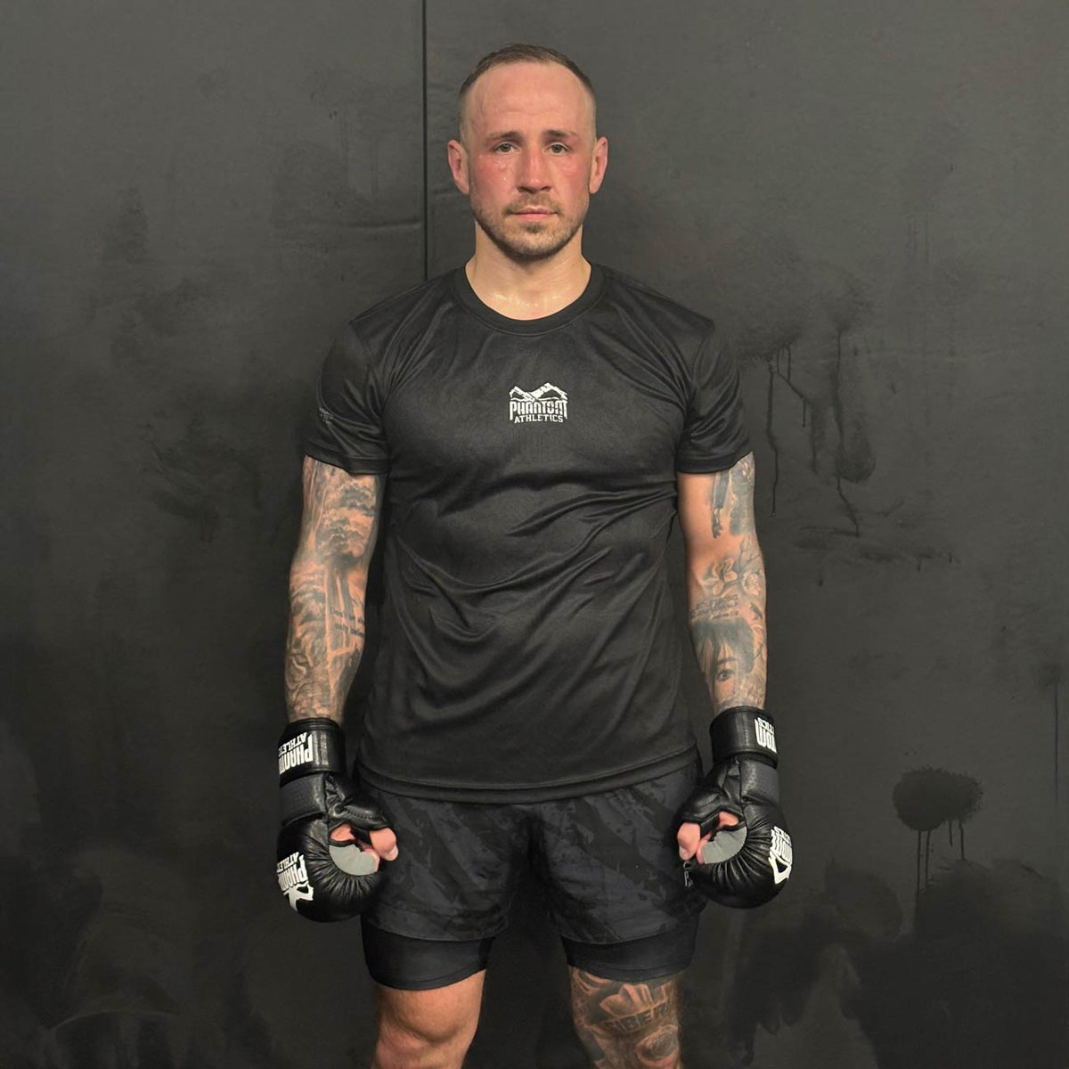 Phantom Athletics MMA Shorts Fusion 2in1 - Grau