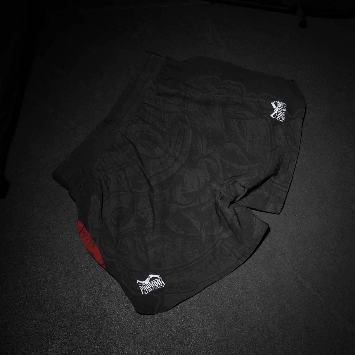 Phantom Athletics MMA Shorts Fusion-R Samurai - Schwarz/Rot