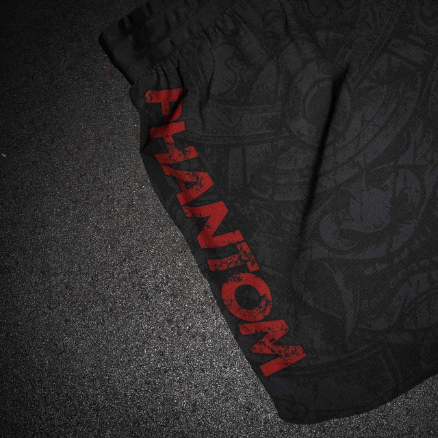 Phantom Athletics MMA Shorts Fusion-R Samurai - Schwarz/Rot