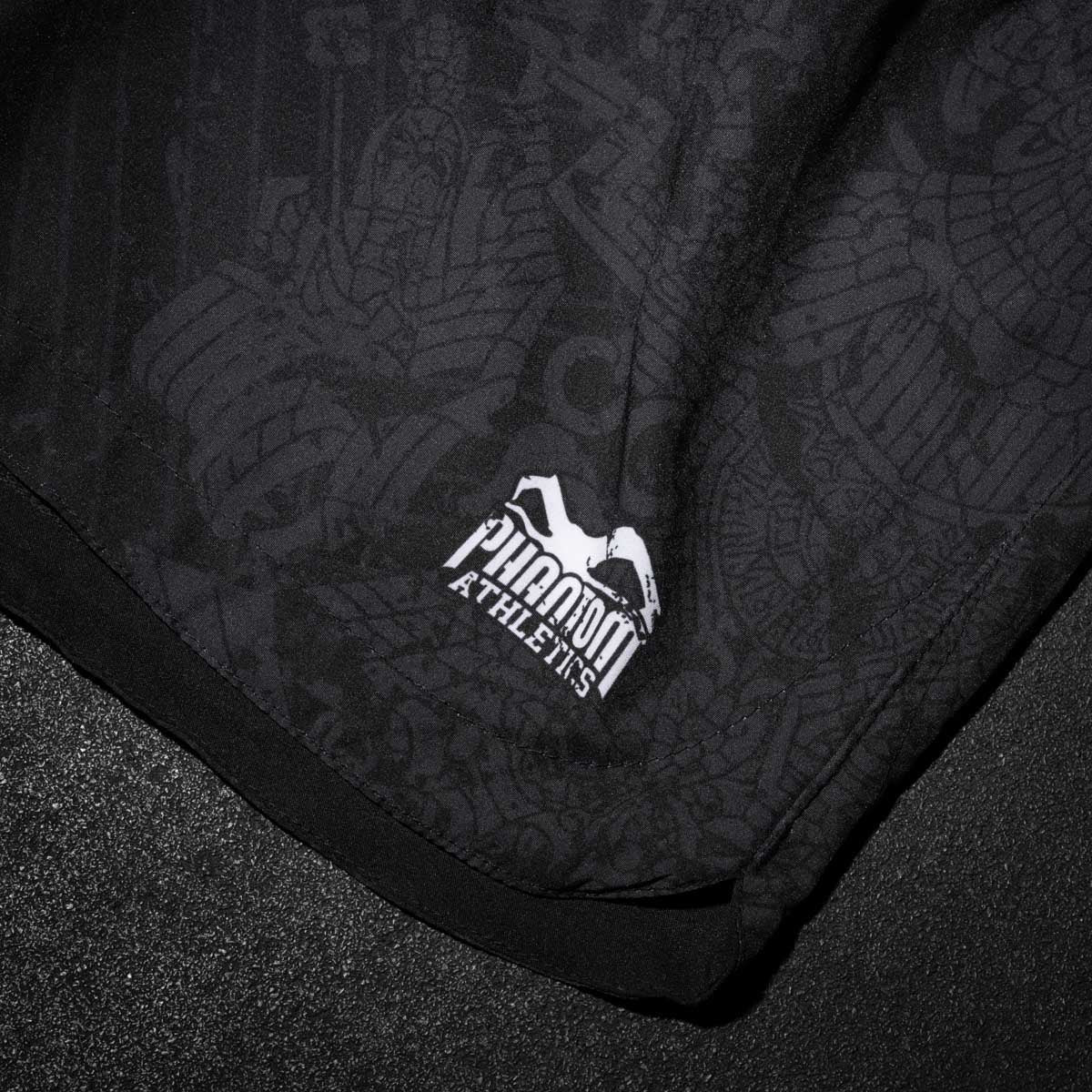 Phantom Athletics MMA Shorts Fusion Aztec - Schwarz/Grau