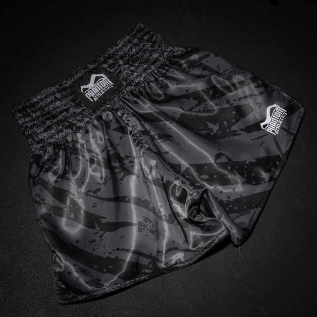 Phantom Athletics Muay Thai Shorts Tiger Camo - Grau