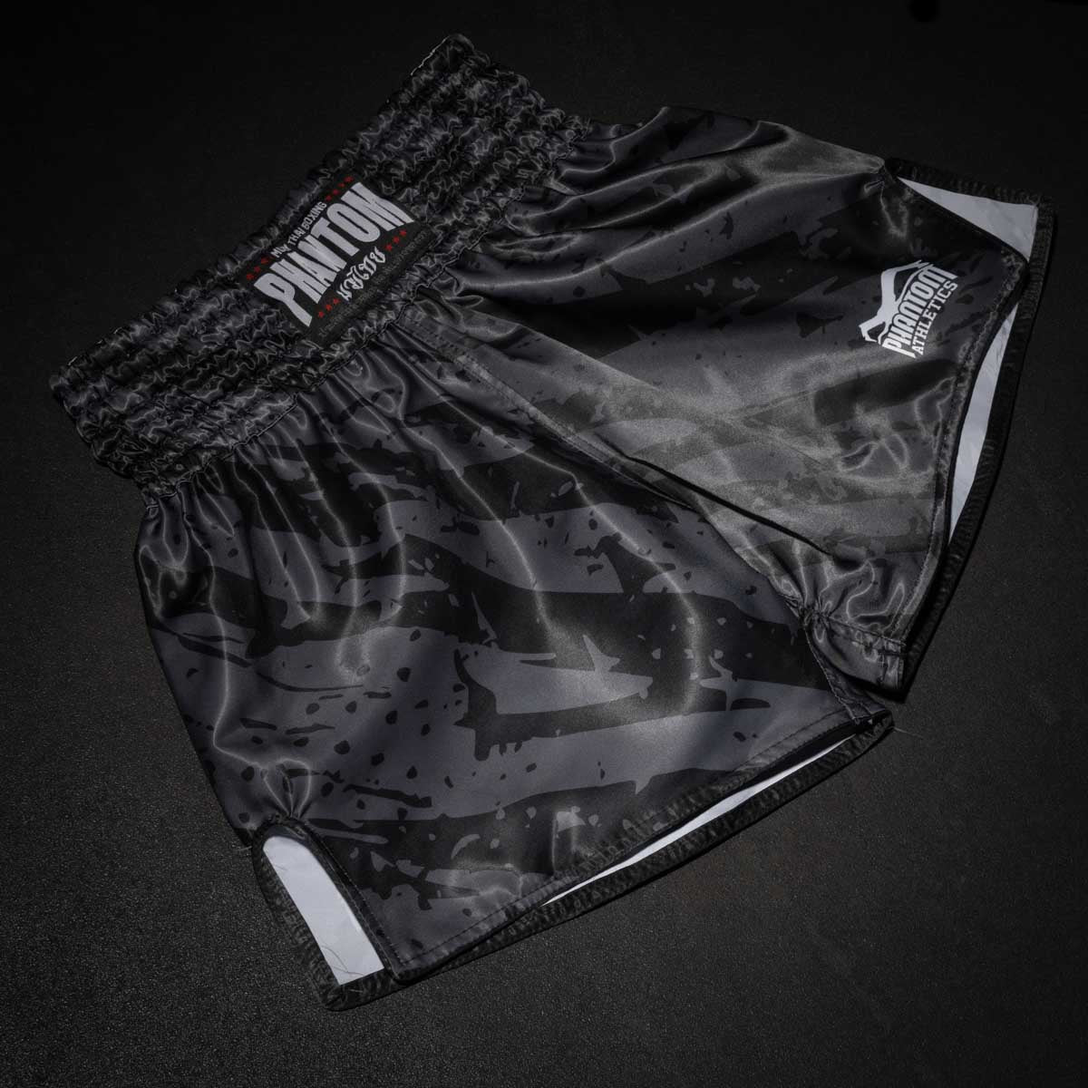 Phantom Athletics Muay Thai Shorts Tiger Camo - Grau