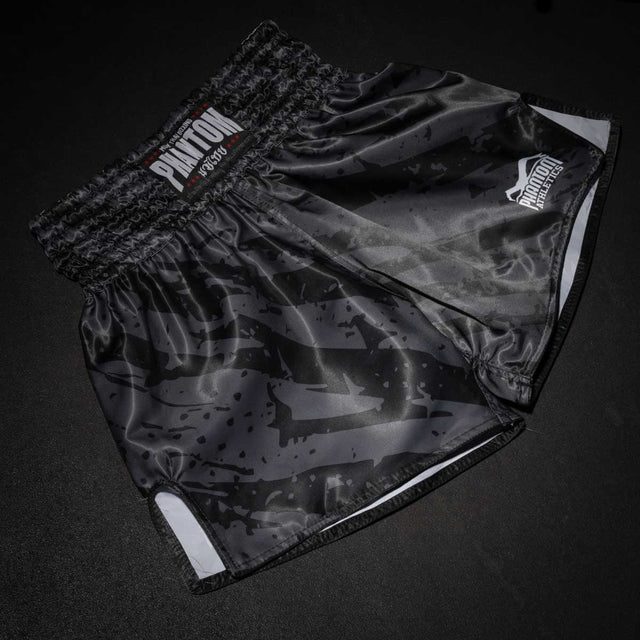 Phantom Athletics Muay Thai Shorts Tiger Camo - Grau