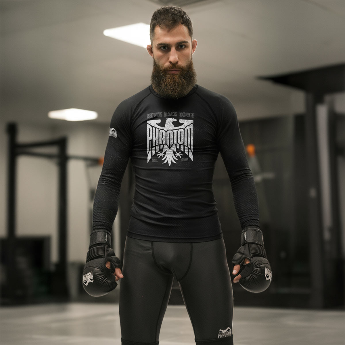 Phantom Athletics Rashguard Germany Eagle Lange Ärmel - Schwarz