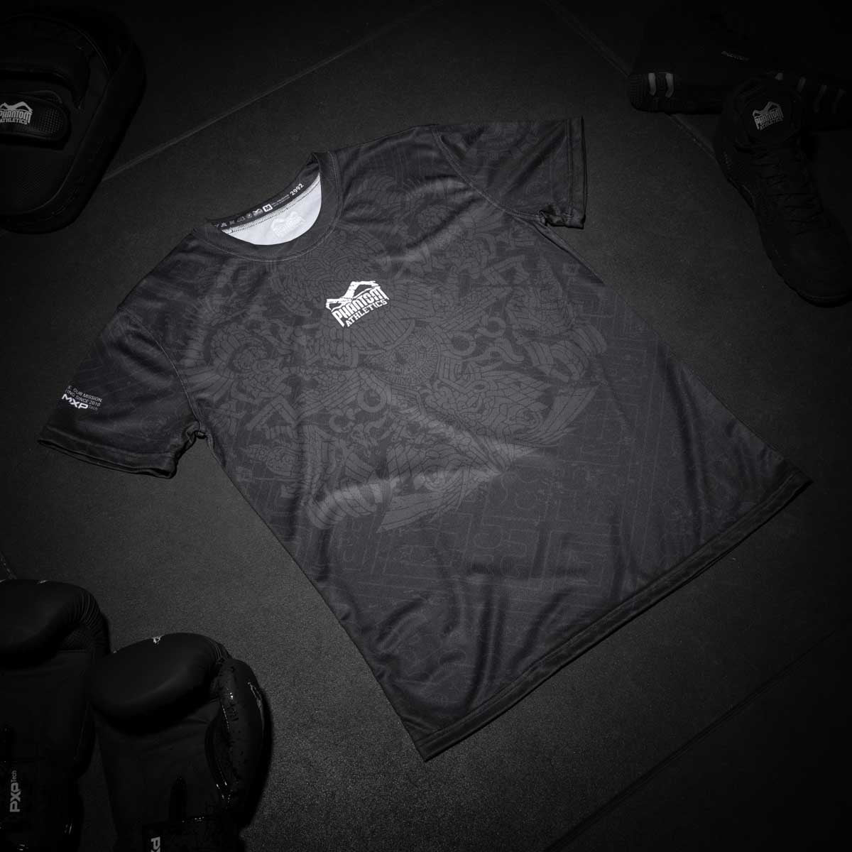 Phantom Athletics T-Shirt EVO Aztec - Schwarz/Grau