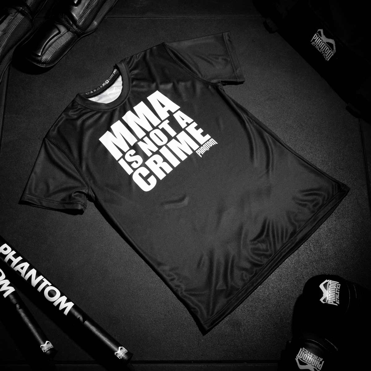 Phantom Athletics T-Shirt EVO MMA Is Not A Crime - Schwarz