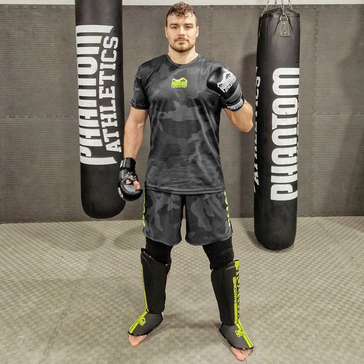 Phantom Athletics T-Shirt EVO - Schwarz Camo/Neon