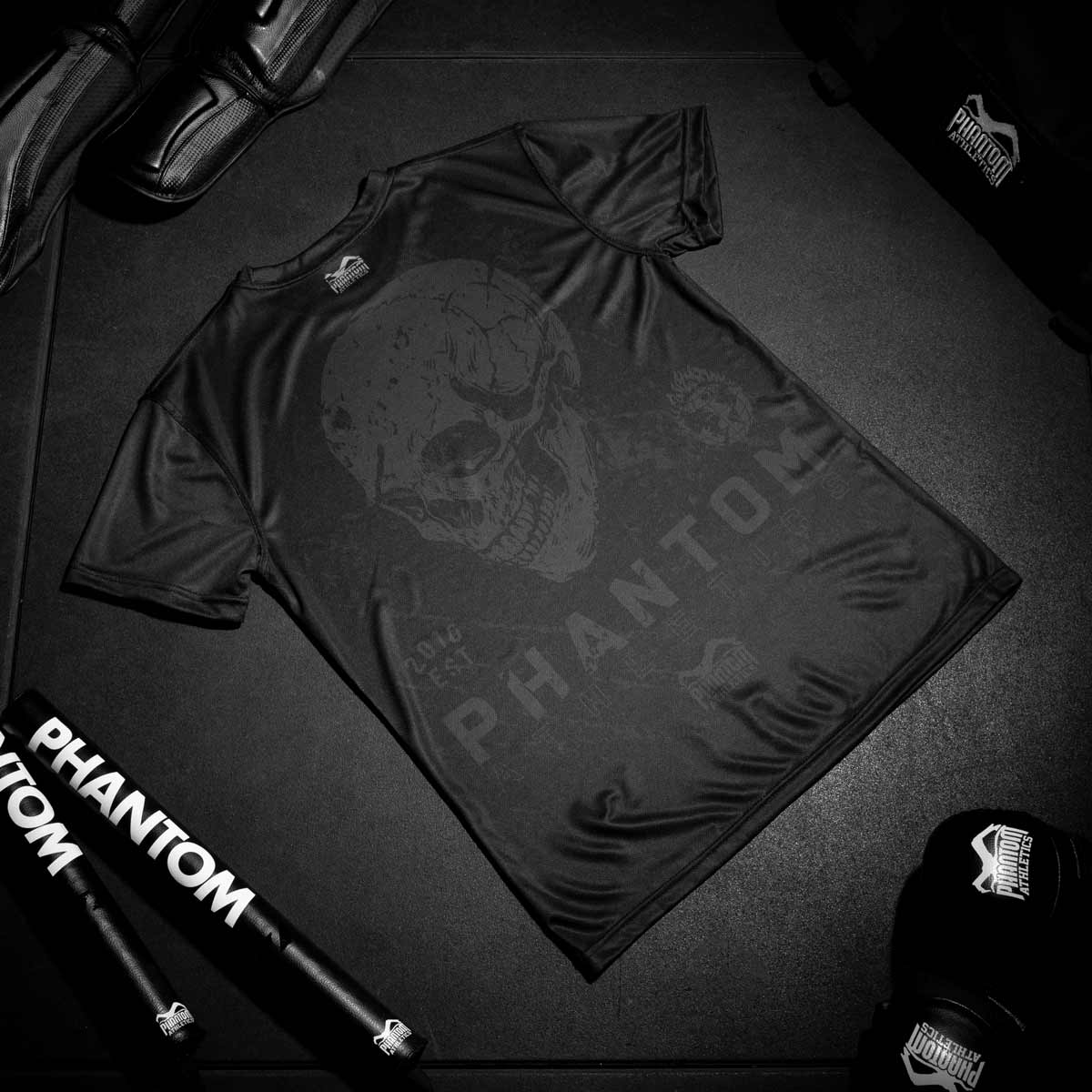Phantom Athletics T-Shirt EVO Skull - Schwarz