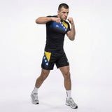 Phantom Athletics MMA Shorts Fusion-R Team Bosnia - Rot/Weiß/Blau