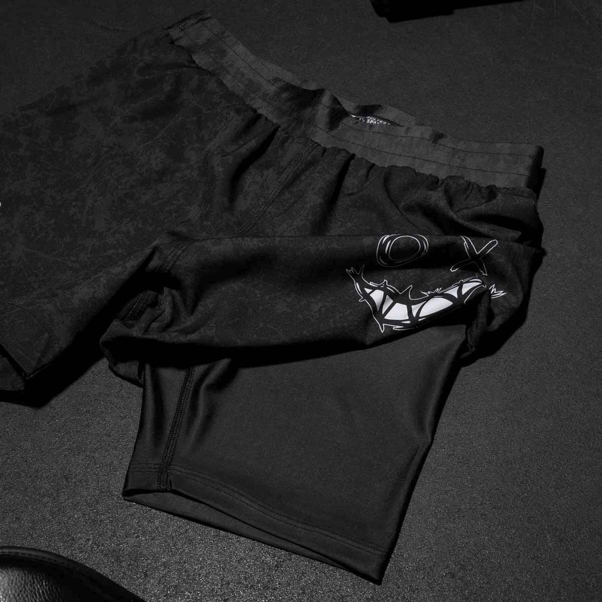 Phantom Athletics MMA Shorts Fusion 2in1 - Schwarz