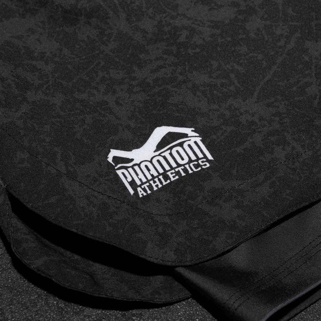 Phantom Athletics MMA Shorts Fusion 2in1 Serious - Schwarz