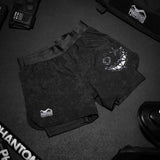 Phantom Athletics MMA Shorts Fusion 2in1 - Schwarz