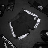 Phantom Athletics MMA Shorts Fusion 2in1 - Grün/Schwarz