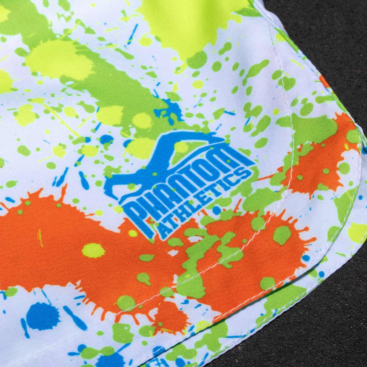 Phantom Athletics MMA Shorts Fusion Splatter - Weiß/Neon