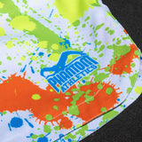 Phantom Athletics MMA Shorts Fusion Splatter - Weiß/Neon