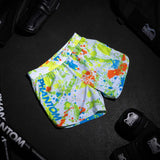 Phantom Athletics MMA Shorts Fusion Splatter - Weiß/Neon