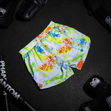 Phantom Athletics MMA Shorts Fusion Splatter - Weiß/Neon