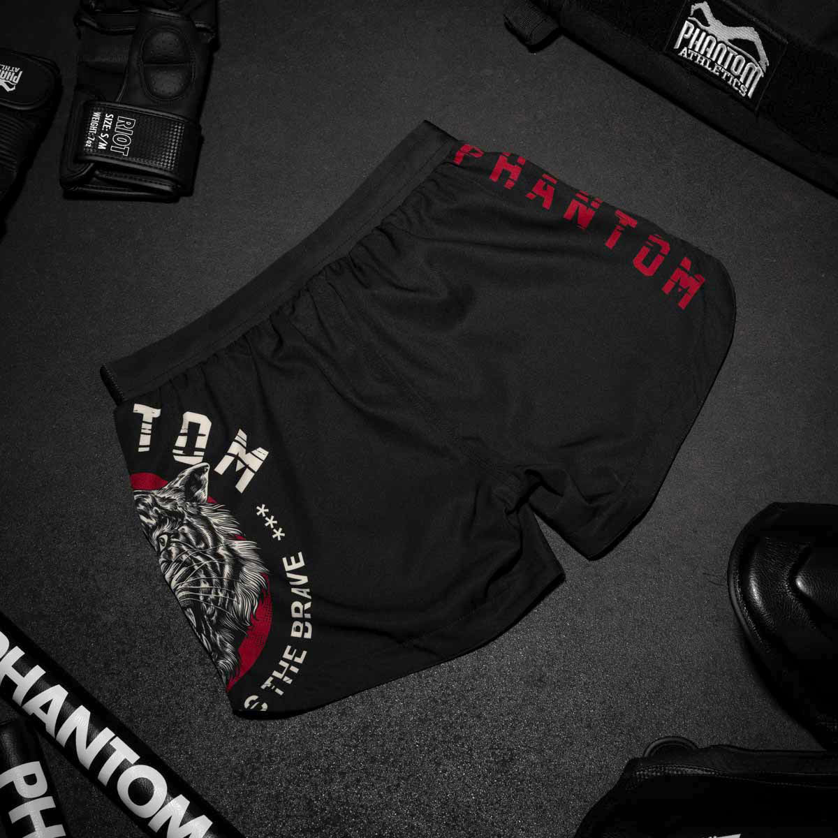 Phantom Athletics MMA Shorts Fusion Tiger Unit - Schwarz