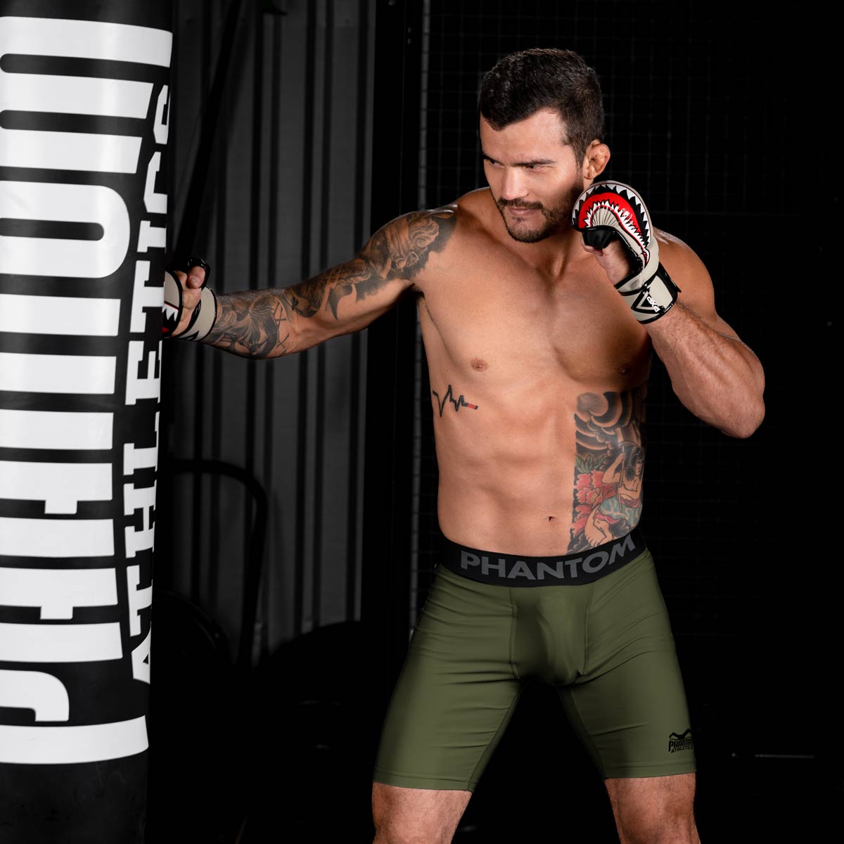 Phantom Athletics Kompressionsshorts Vector Apex - Khaki