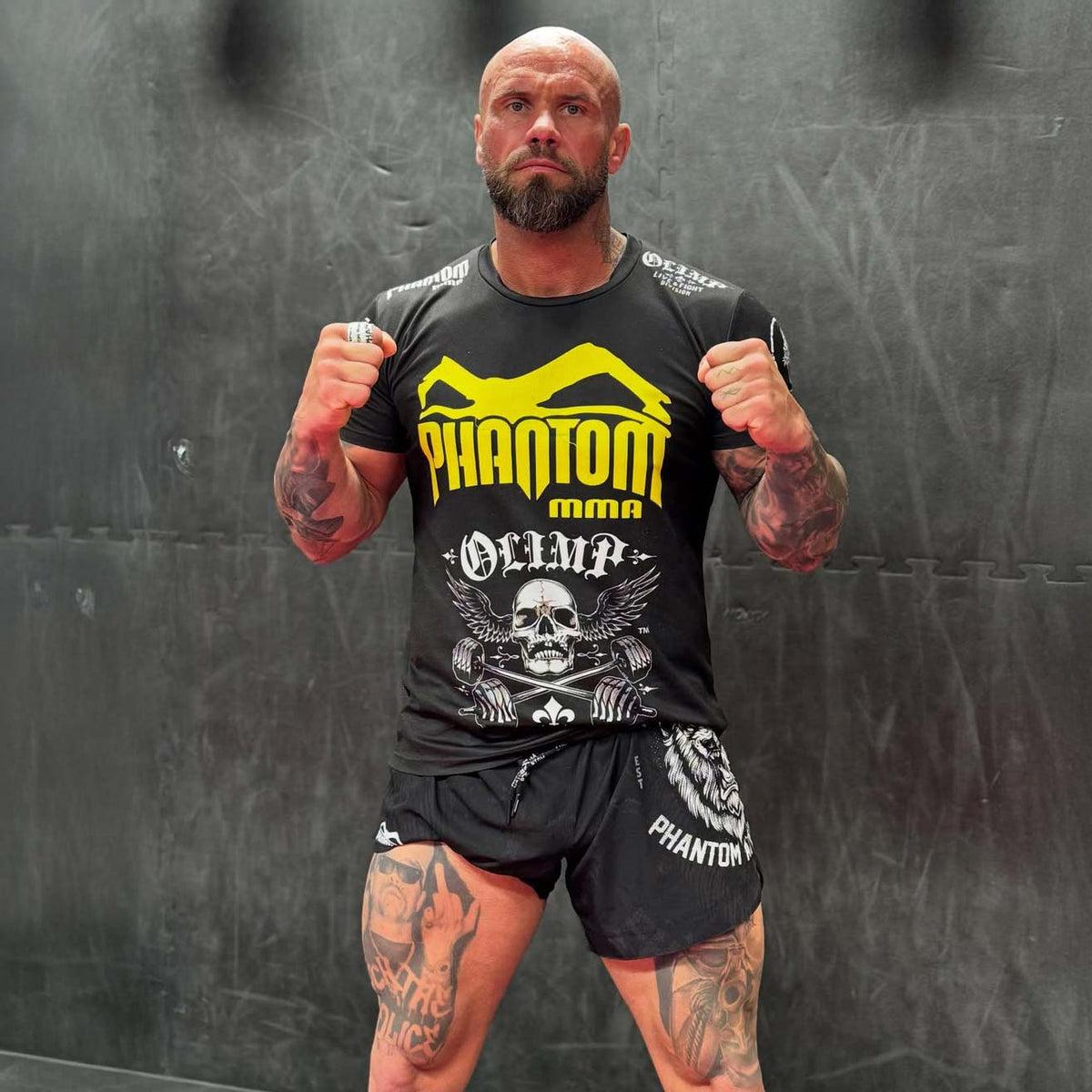 Phantom Athletics MMA Shorts Fusion Lionheart - Schwarz