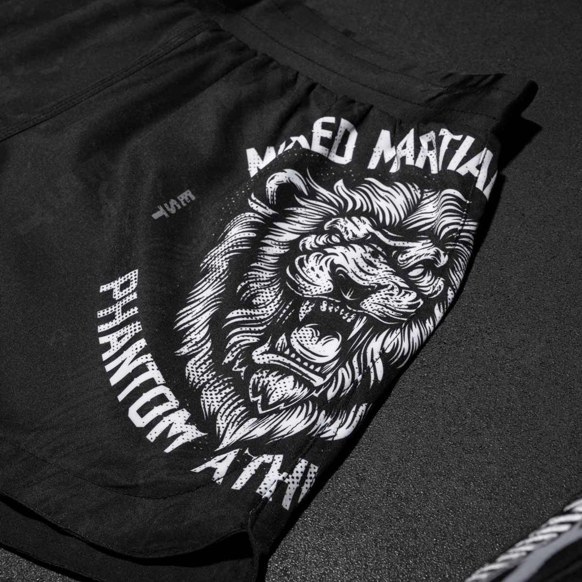 Phantom Athletics MMA Shorts Fusion Lionheart - Schwarz