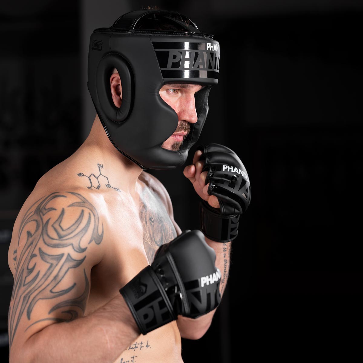 Phantom Athletics Kopfschutz Apex Full Face - Schwarz