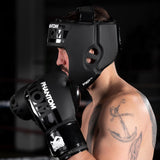 Phantom Athletics Kopfschutz Apex Open Face - Schwarz