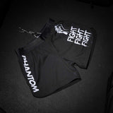 Phantom Athletics MMA Shorts Fusion-R FIGHT FIGHT FIGHT - Schwarz