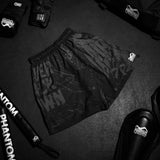 Phantom Athletics MMA Shorts EVO - Schwarz/Rot/Gold