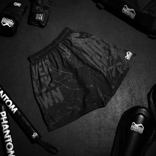 Phantom Athletics MMA Shorts EVO Germany - Schwarz/Rot/Gold