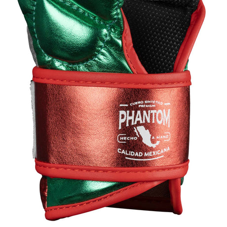 Phantom Athletics MMA Handschuhe Mexico - Silber/Grün/Rot