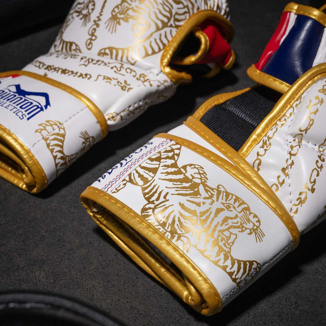 Phantom Athletics MMA-Handschuhe Sparring Muay Thai - Weiß/Gold