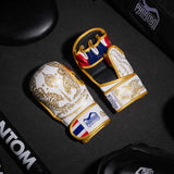 Phantom Athletics MMA-Handschuhe Sparring Muay Thai - Weiß/Gold