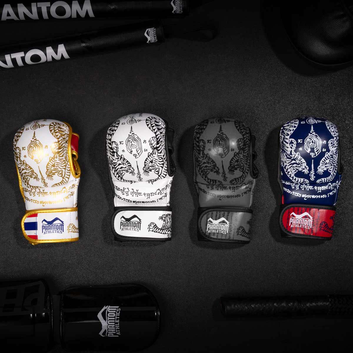 Phantom Athletics MMA Handschuhe Sparring Muay Thai - Grau