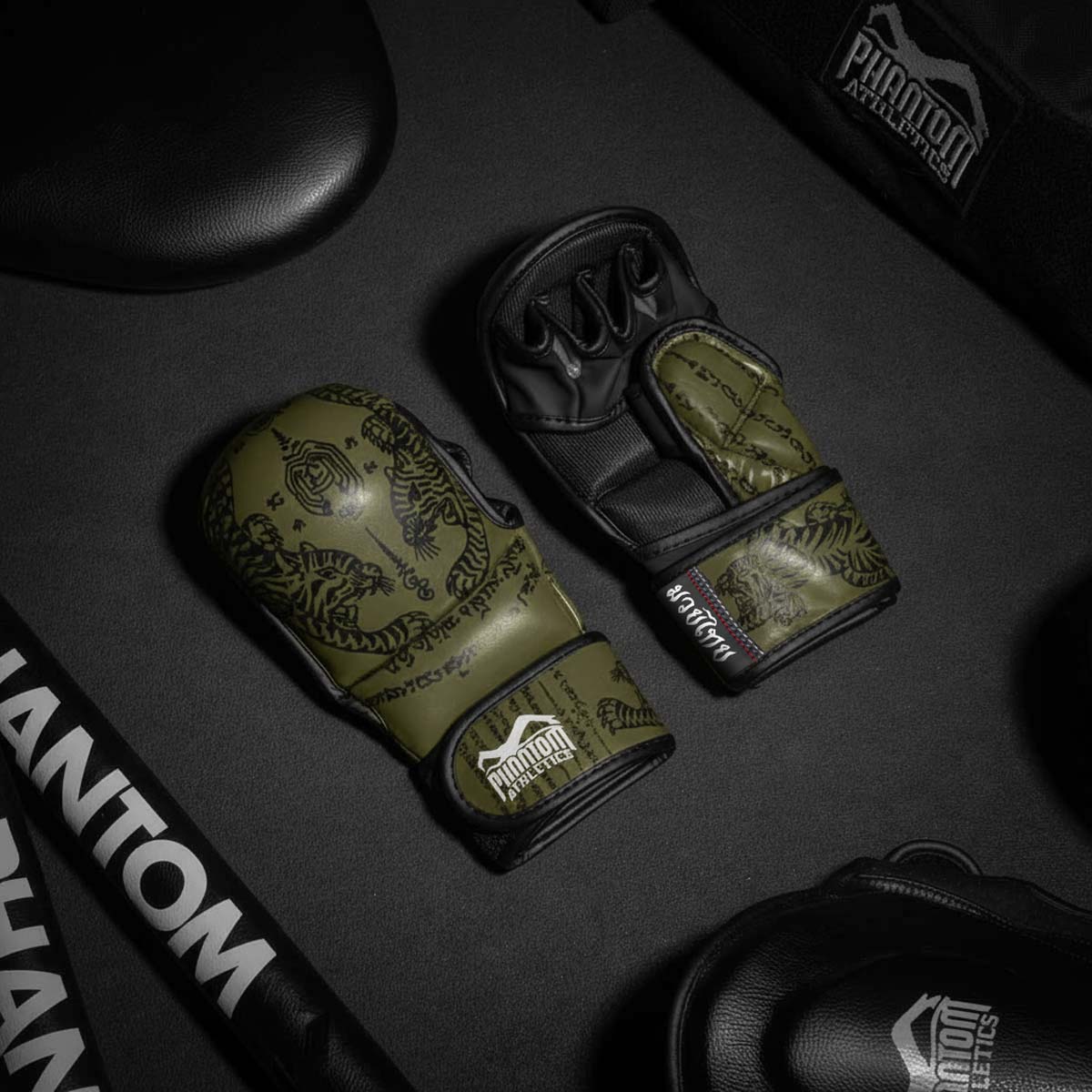 Phantom Athletics MMA-Sparringshandschuhe Muay Thai - Grün