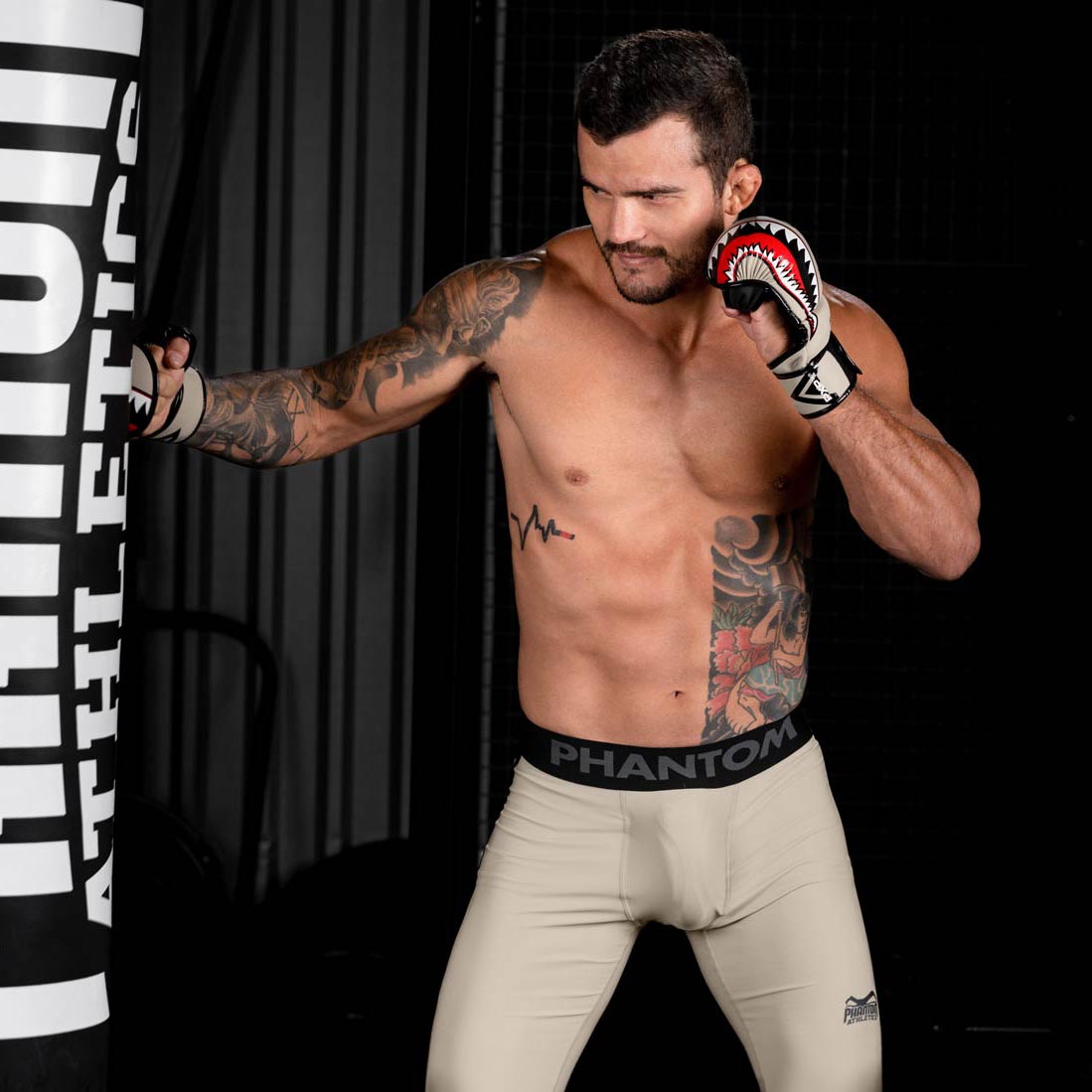 Phantom Athletics Kompressionsshorts APEX - Sand