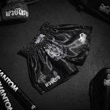Phantom Athletics Muay Thai Shorts Sak Yant - Schwarz