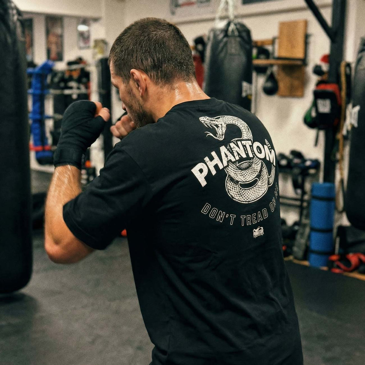 Phantom Athletics T-Shirt DON'T TREAD ON ME - Schwarz