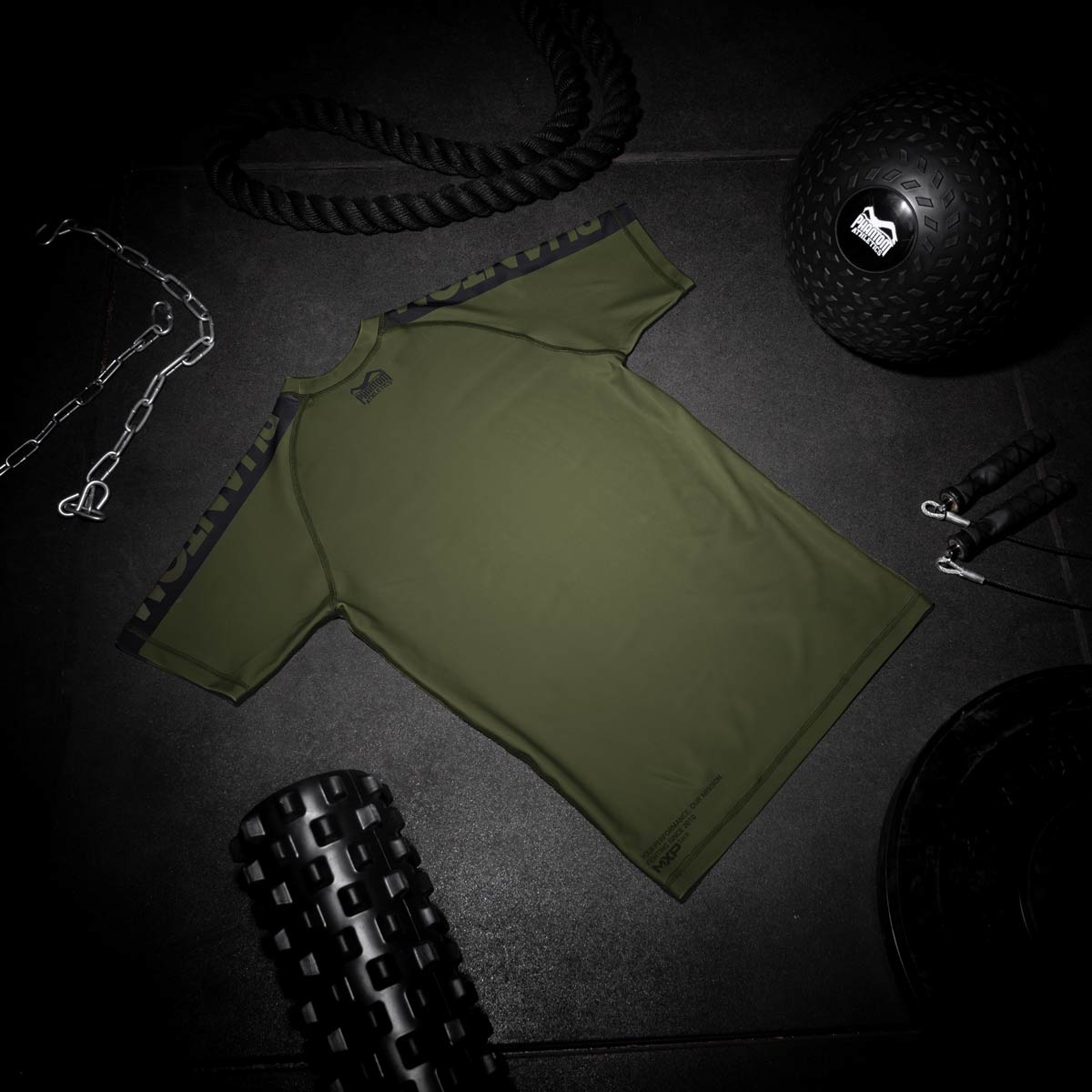 Phantom Athletics Rashguard EVO Apex Kurzarm - Army